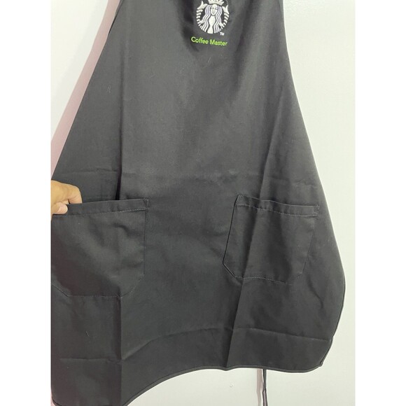 Starbucks Coffee Master Apron Black Barista Authentic Rare Collectible Uniform - Picture 5 of 9